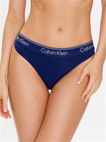 Calvin Klein Underwear Kalhotky string 000QF7188E Tmavomodrá