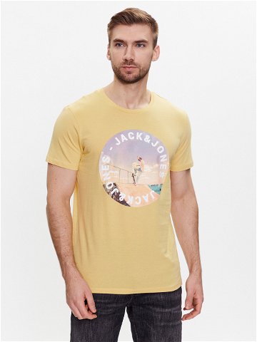Jack & Jones T-Shirt Gem 12221007 Žlutá Regular Fit