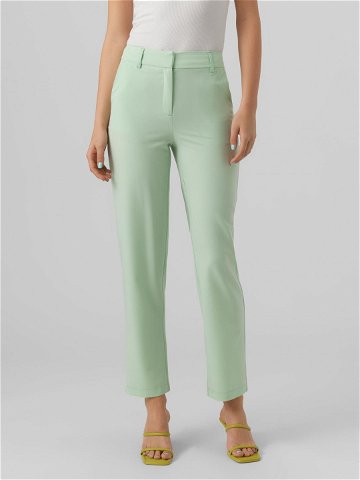 Vero Moda Kalhoty z materiálu Zelda 10261257 Zelená Straight Fit