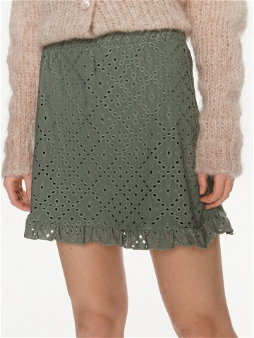 Vero Moda Mini sukně Tassa 10286069 Zelená Regular Fit