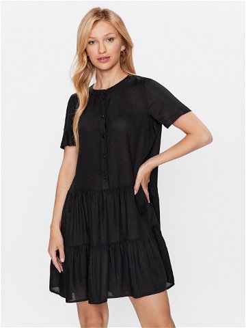 Vero Moda Každodenní šaty Bumpy 10286520 Černá Regular Fit