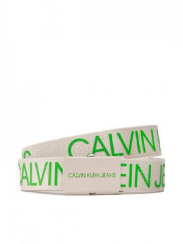 Calvin Klein Jeans Dětský pásek Canvas Logo Belt IU0IU00125 Béžová
