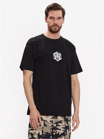 DC T-Shirt Jaakko Cubic ADYZT05260 Černá Relaxed Fit