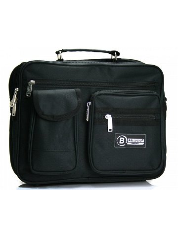Pánská látková taška přes rameno černá – Bellugio F631