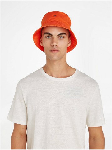 Oranžový pánský klobouk Tommy Hilfiger Flag Bucket