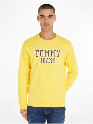 Žlutá pánská mikina s potiskem Tommy Jeans Entry Graphi