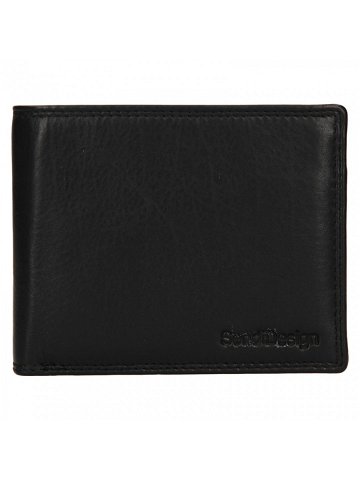 Pánská kožená peněženka SendiDesign Meteres – černá