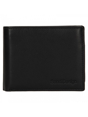 Pánská kožená peněženka SendiDesign Studeo – černá