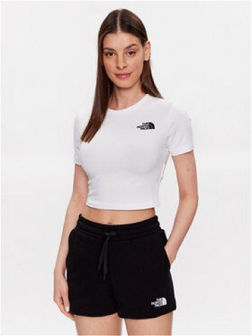 The North Face T-Shirt NF0A55AO Bílá Cropped Fit