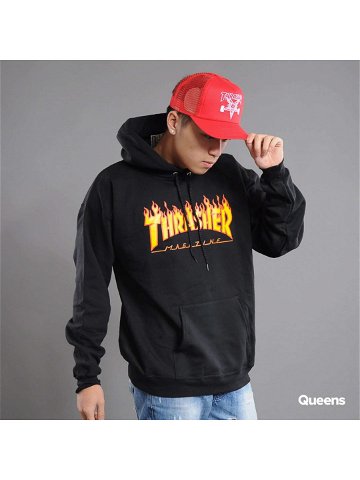 Thrasher Flame Logo Hoody Black