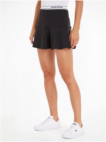 Černá dámská sukně Tommy Jeans Logo Taping Skir