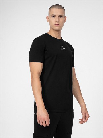 4F T-Shirt 4FSS23TTSHM363 Černá Regular Fit