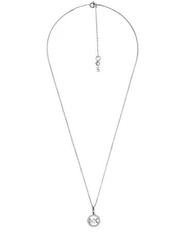 Michael Kors Stříbrný náhrdelník s třpytivým přívěskem MKC1108AN040 řetízek přívěsek