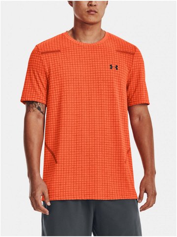 Oranžové sportovní tričko Under Armour UA Seamless Grid