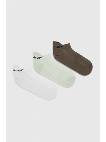 Ponožky Reebok 3-pack dámské bílá barva