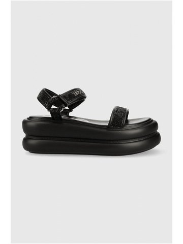 Sandály Liu Jo ARIA 03 dámské černá barva na platformě SA3081EX08422222
