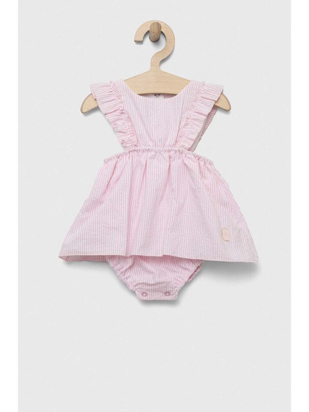 Dětské bavlněné šaty Jamiks růžová barva mini