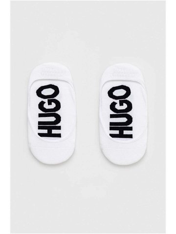Ponožky HUGO 2-pack dámské bílá barva 50491526