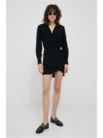 Šaty Sisley černá barva mini