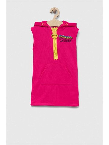 Dívčí šaty Marc Jacobs růžová barva mini