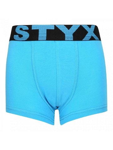 Dětské boxerky Styx sportovní guma světle modré GJ1169 4-5 let