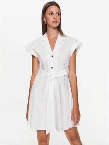 Trussardi Košilové šaty 56D00719 Bílá Regular Fit
