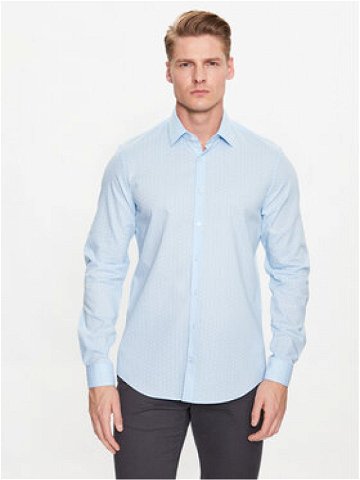 Calvin Klein Košile Chambray K10K111282 Modrá Slim Fit