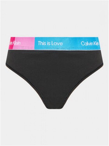 Calvin Klein Underwear Kalhotky string 000QF7279E Černá