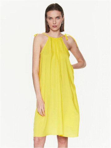 Tommy Hilfiger Letní šaty Cover Up UW0UW04614 Žlutá Regular Fit