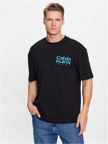 Calvin Klein Jeans T-Shirt J30J324225 Černá Regular Fit