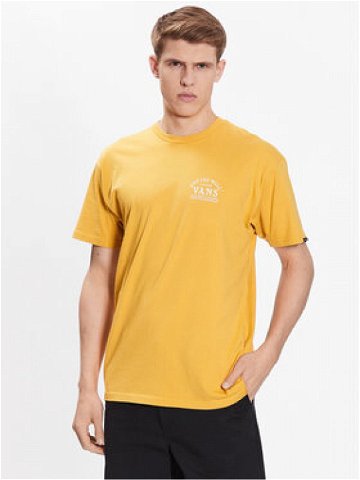 Vans T-Shirt Ground Up VN0006DF Žlutá Regular Fit