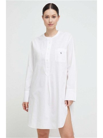 Bavlněná noční košile Polo Ralph Lauren bílá barva 4P9005