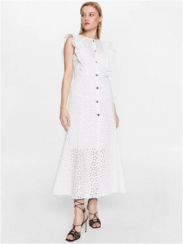 Pinko Každodenní šaty 100912 A0Q4 Bílá Regular Fit