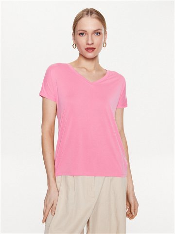 Moss Copenhagen T-Shirt 17627 Růžová Basic Fit