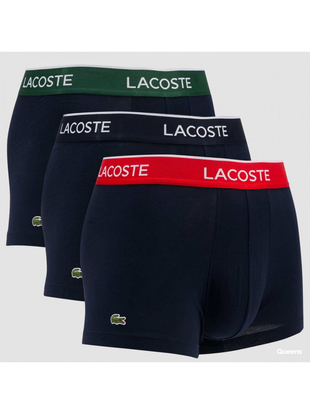 LACOSTE 3Pack Casual Cotton Stretch Boxers navy