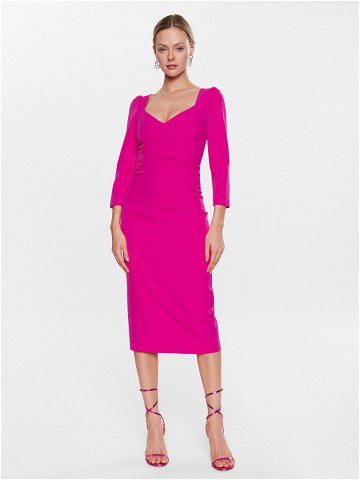 Nissa Každodenní šaty RZ13994 Růžová Slim Fit