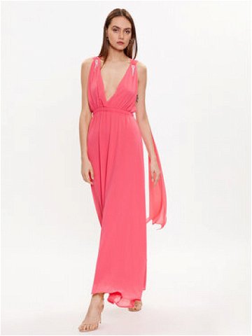 ViCOLO Večerní šaty TE0028 Růžová Regular Fit