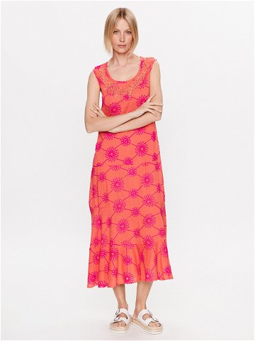 Iconique Letní šaty IC23 108 Oranžová Regular Fit