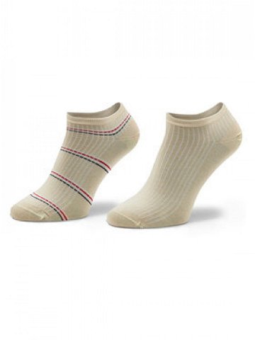 Tommy Hilfiger Sada 2 párů dámských nízkých ponožek 701223804 Béžová