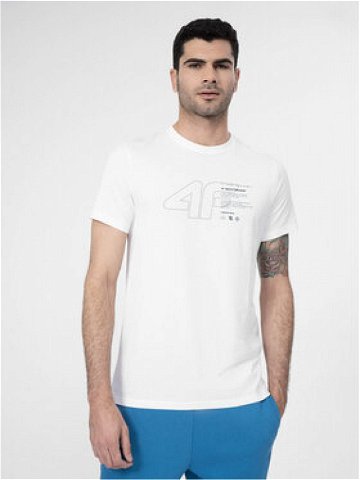 4F T-Shirt 4FSS23TTSHM303 Bílá Regular Fit