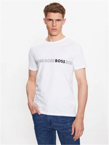 Boss T-Shirt 50491696 Bílá Slim Fit