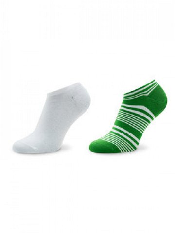 Tommy Hilfiger Sada 2 párů pánských nízkých ponožek 701222637 Zelená
