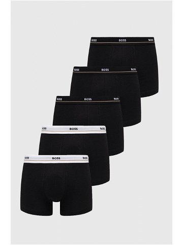 Boxerky BOSS 5 – Pack pánské černá barva