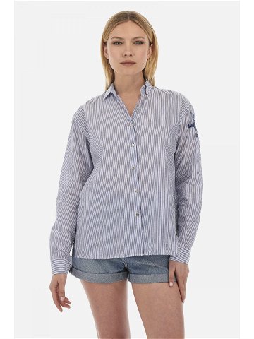 Košile la martina woman shirt l s voile cotton s modrá 2