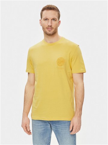 S Oliver T-Shirt 2129464 Žlutá Regular Fit