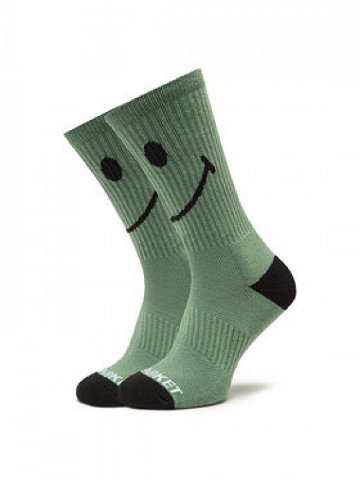 Market Klasické ponožky Unisex Smiley 360001158 Zelená