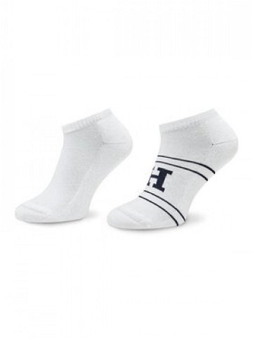 Tommy Hilfiger Sada 2 párů pánských nízkých ponožek 701224100 Bílá