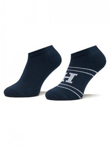 Tommy Hilfiger Sada 2 párů pánských nízkých ponožek 701224100 Tmavomodrá