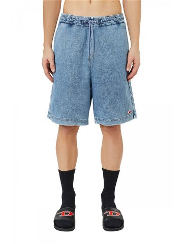 Teplákové šortky diesel d-boxy-ne shorts modrá xl
