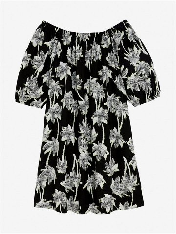 Bílo-černé dámské vzorované šaty Marks & Spencer